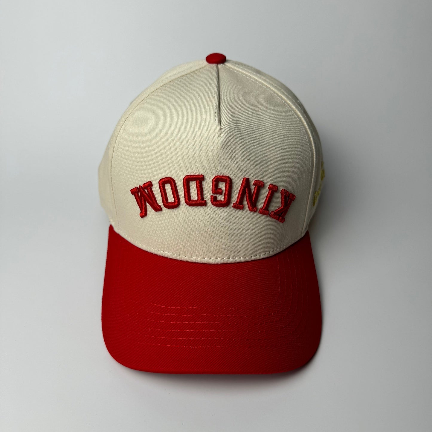 Upside Down Kingdom™ Snapback - OFFWHITE/RED