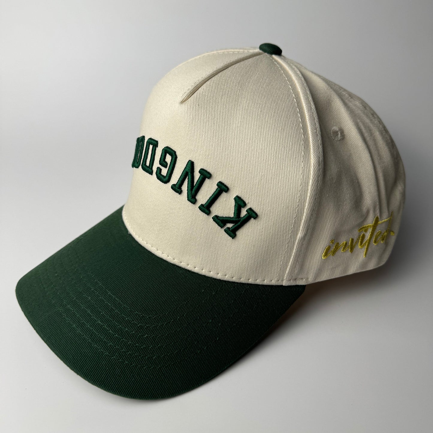 Upside Down Kingdom™ Snapback - OFFWHITE/GREEN
